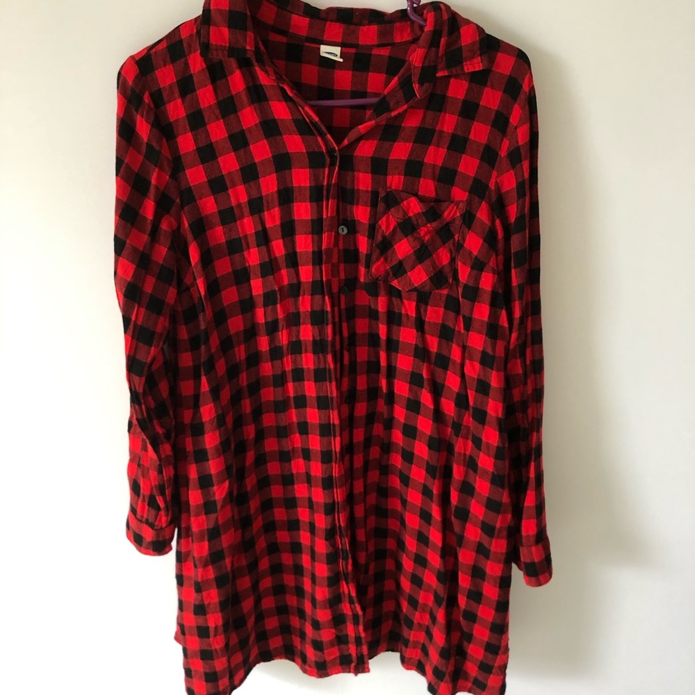 Buffalo Check maternity dress/tunic
